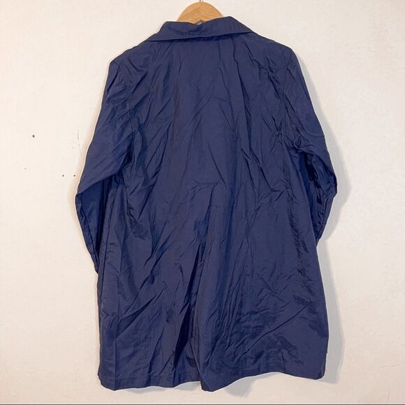 Vintage Diane Von Furstenberg Navy Windbreaker Jacket Size M - Picture 2 of 6